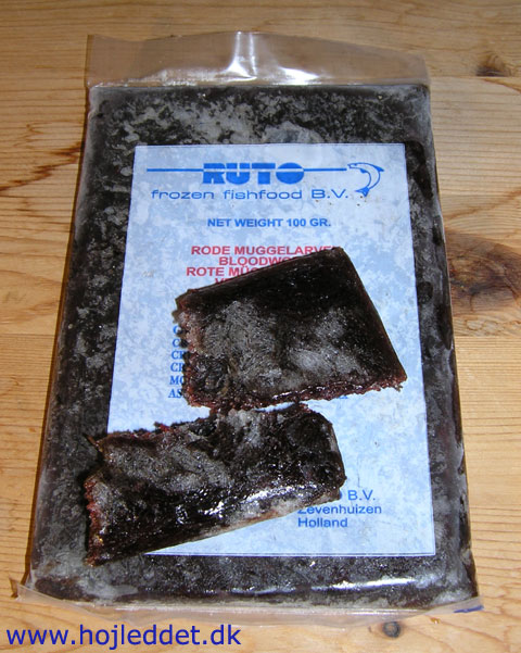 Frostfoder røde myggelarver