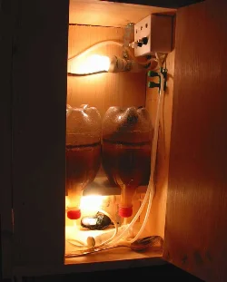 The main ingredient is still the Coke bottle, but you also need to buy wood, hinges, handles, sockets, and switches, among other things.