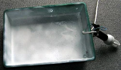 To get the most light possible, paint the box white on the inside - do not use aluminum foil as it is conductive.